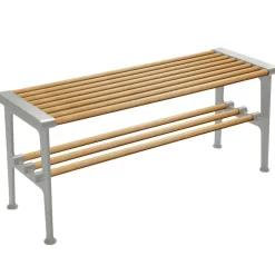 Nostalgi Bänk 100 cm, Ek / Aluminium