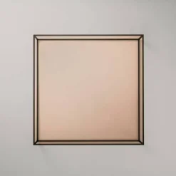 Observe Soffbord 89x89 cm, Bärnstensfärgat Glas