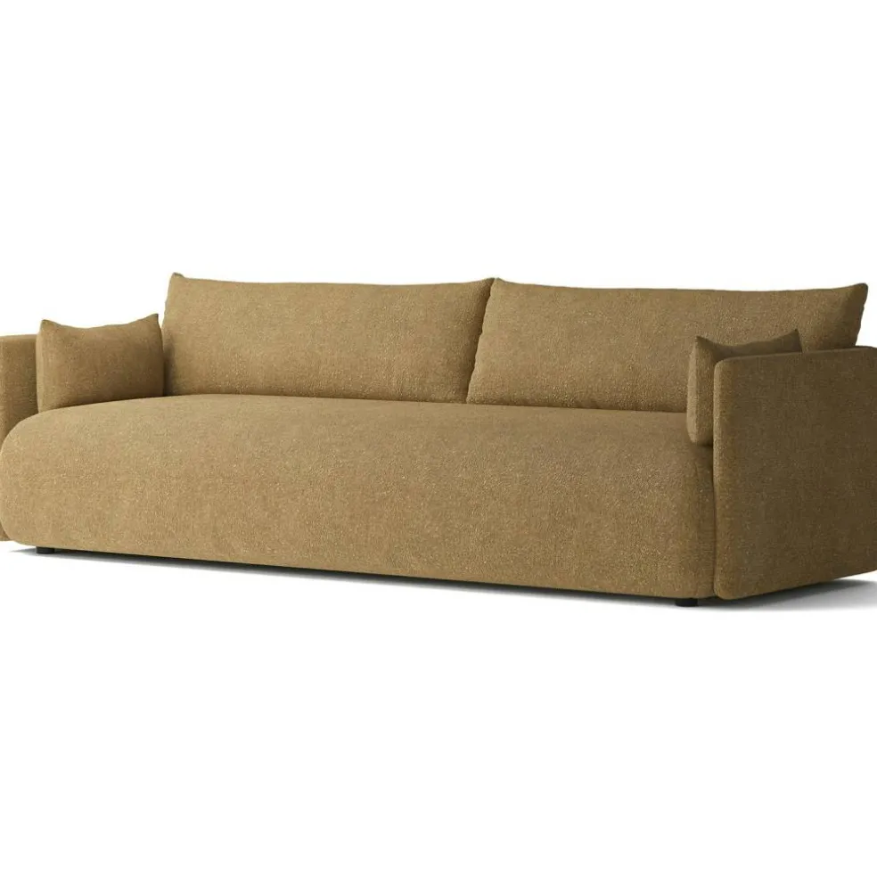 Offset 3-sitssoffa, Bouclé 06 Guld