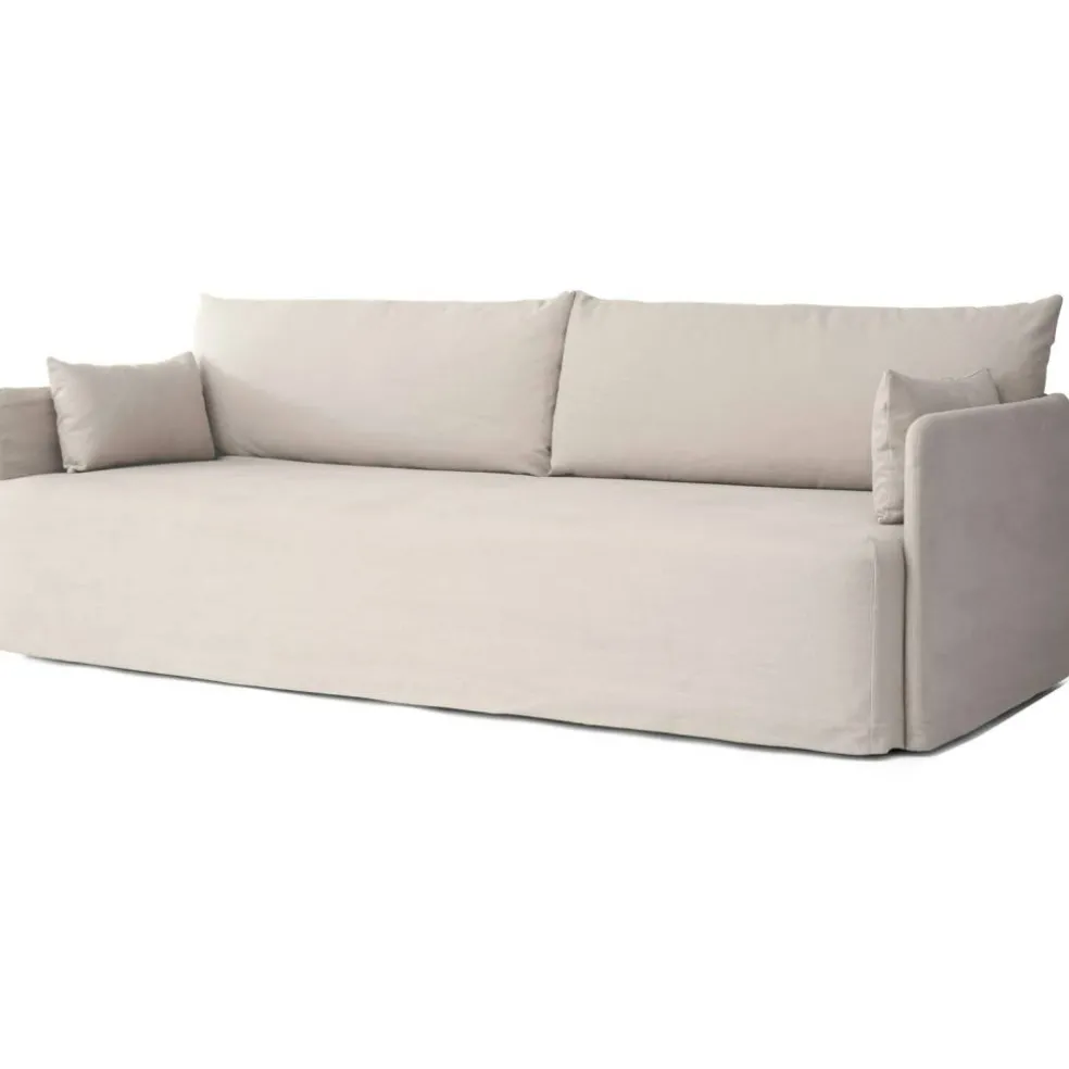 Offset Soffa 3-Sits Avtagbar Klädsel Cotlin, Oat
