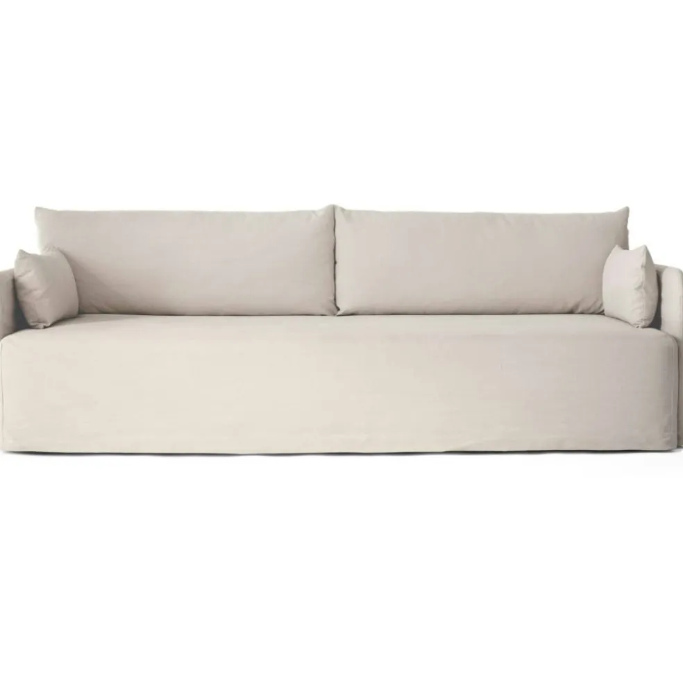 Offset Soffa 3-Sits Avtagbar Klädsel Cotlin, Oat