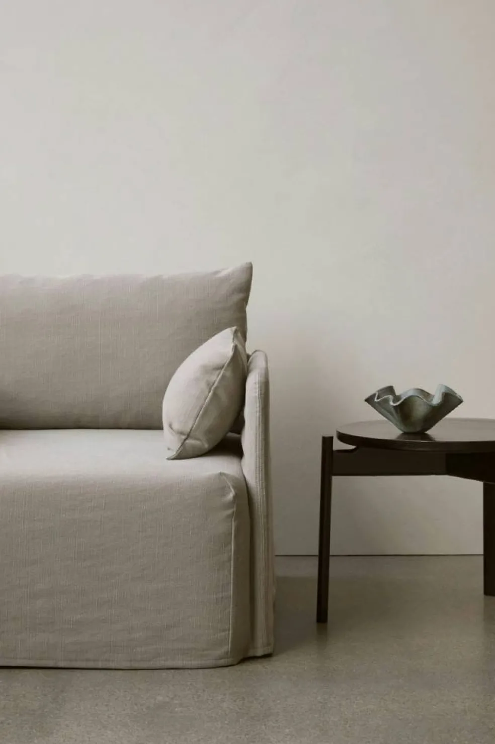 Offset Soffa 2-Sits Avtagbar Klädsel Cotlin, Oat