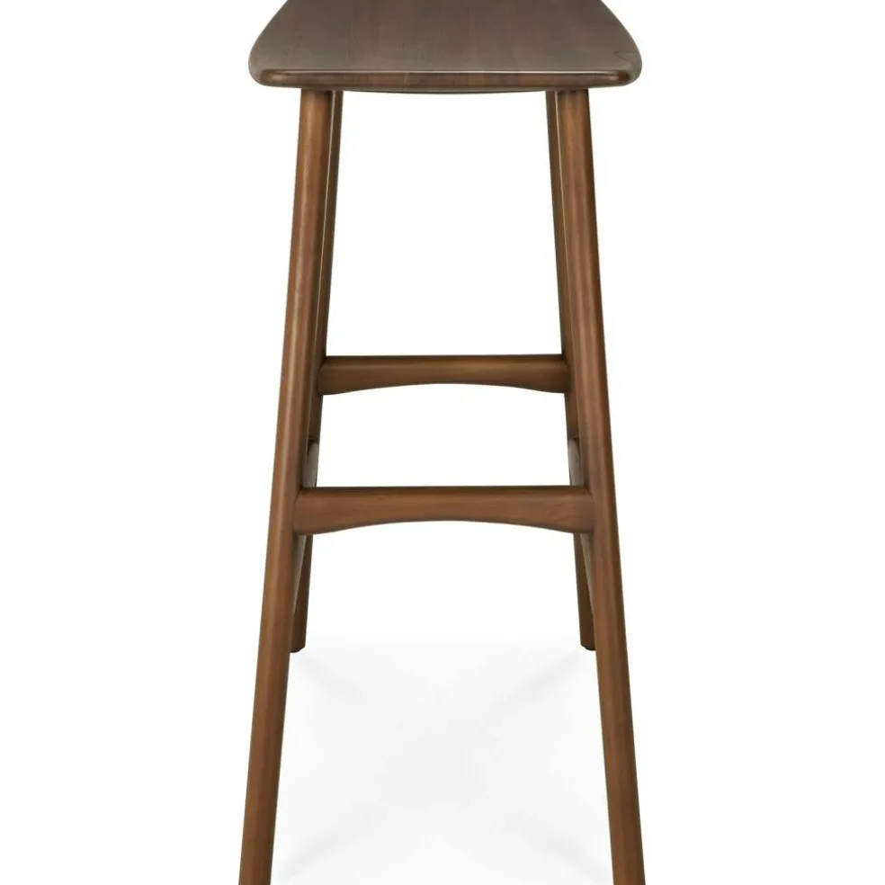 Osso Barstol 78 cm, Mörkbetsad Teak