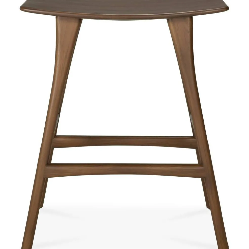 Osso Barstol 78 cm, Mörkbetsad Teak