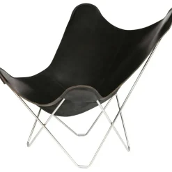Pampa Mariposa Butterfly Chair, Black/Chrome