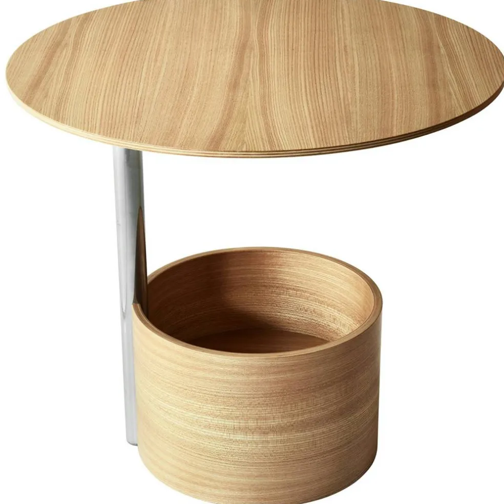 Parasol Soffbord Ø90 cm, Naturlig Ek