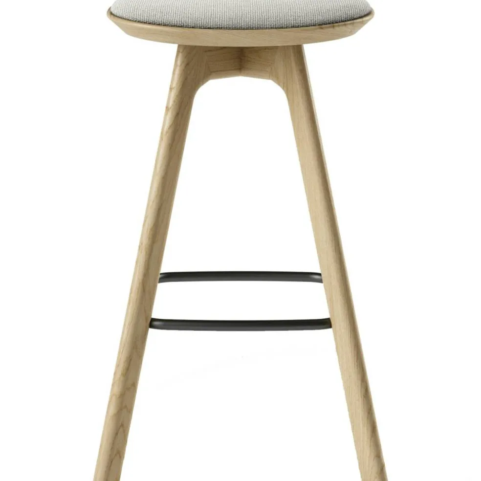 Pauline Barstol 75 cm, Oljad Ek / Hallingdal Grå