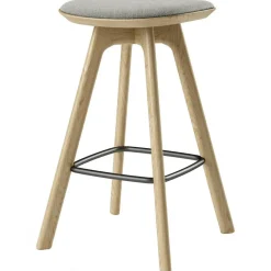 Pauline Barstol 75 cm, Oljad Ek / Hallingdal Grå