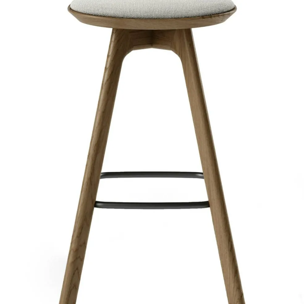 Pauline Barstol 75 cm, Rökt Ek / Hallingdal Grå