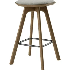 Pauline Barstol 75 cm, Rökt Ek / Hallingdal Grå