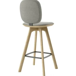 Pauline Comfort Barstol 75 cm, Oljad Ek / Hallingdal Grå