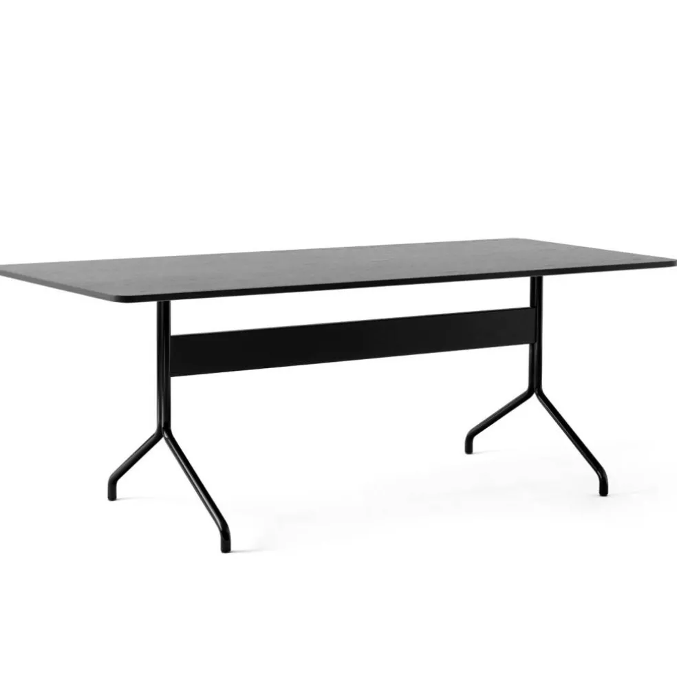Pavilion AV19 Matbord 200x90 cm, Svart Ek/Svart