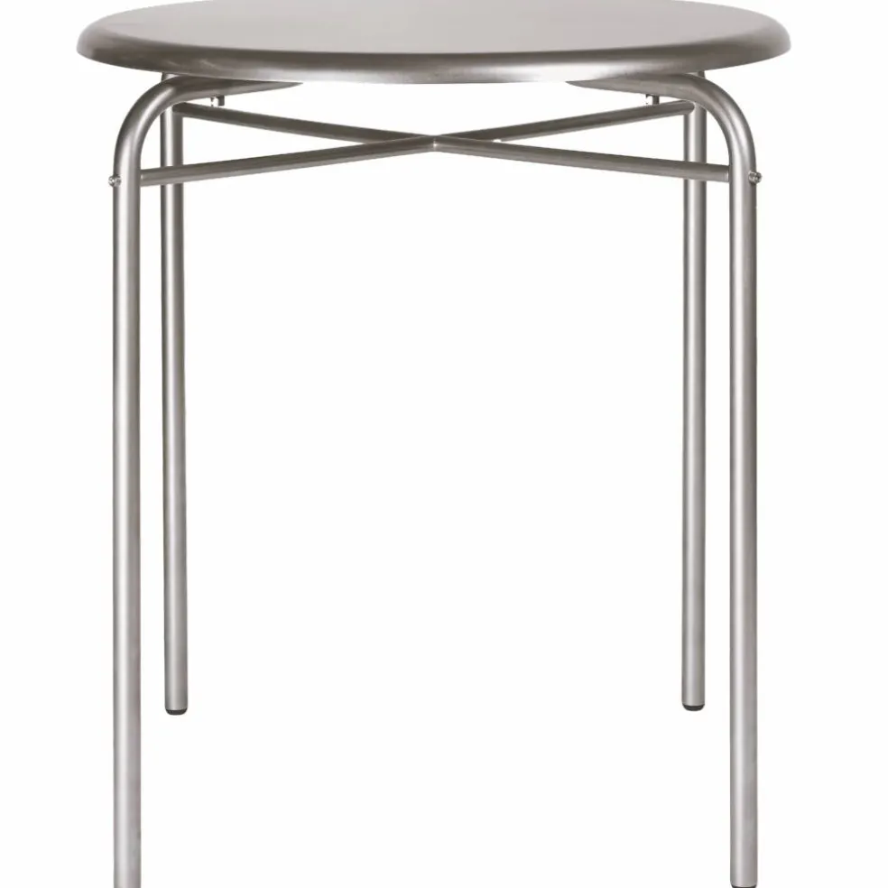 Petit Rond Bord Rostfritt Stål, Ø90 cm