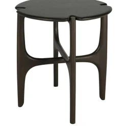 PI Sidobord Ø47 cm, Mahogny