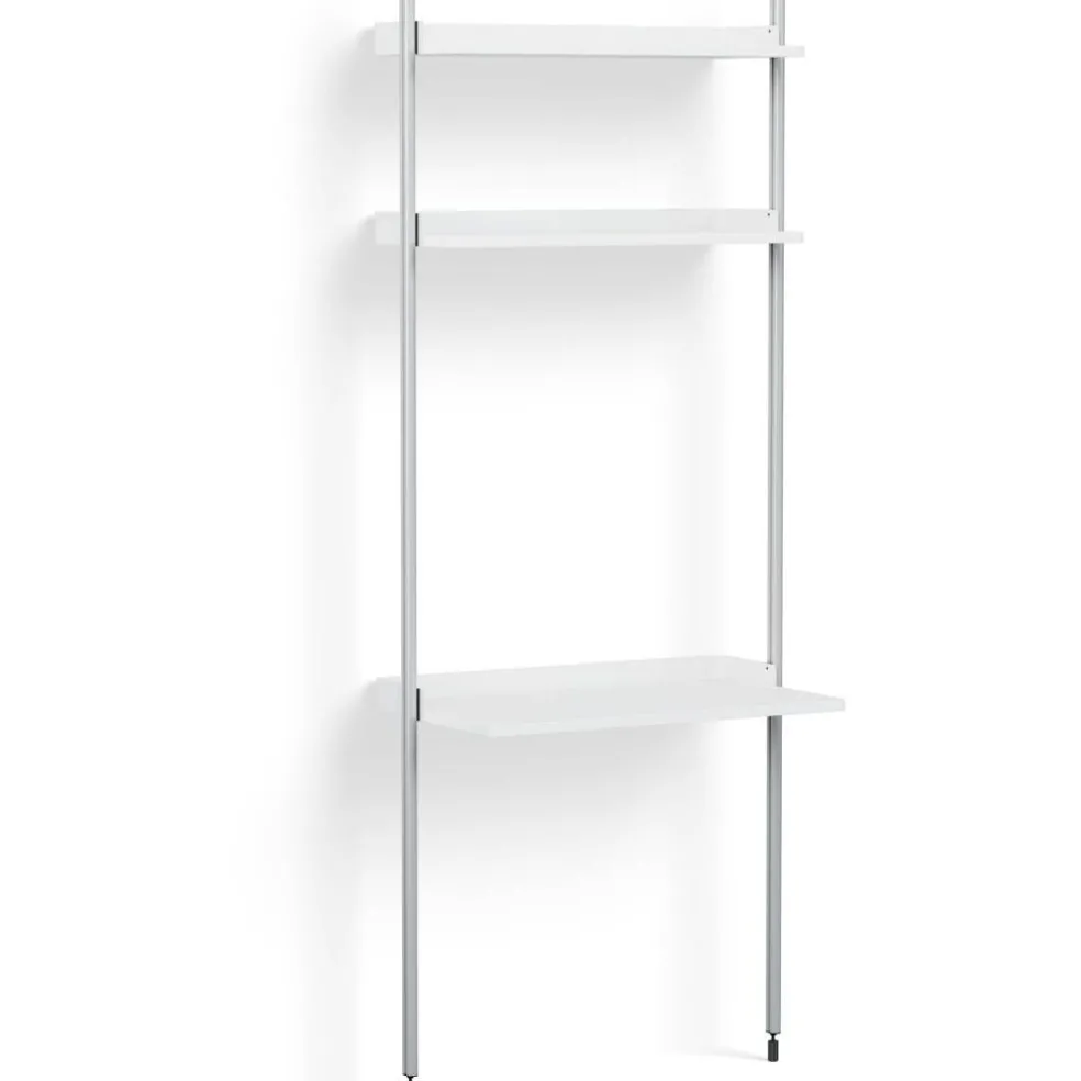Pier System 11 1 column, PS White / Aluminium