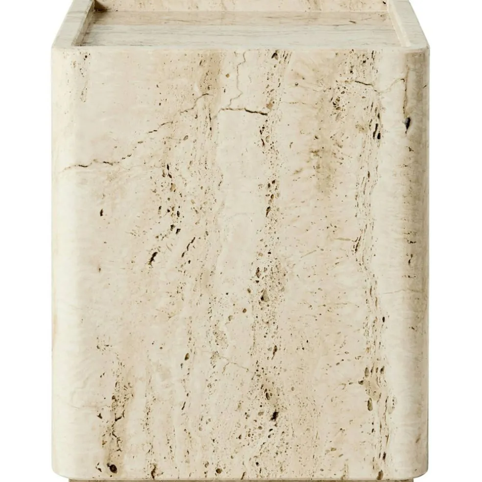 Pietra Sidobord 33x33 cm, Travertin