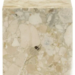 Plinth Cubic Sidobord 40x40 cm, Kunis Breccia Marmor