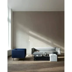 Plinth Cubic Sidobord 40x40 cm, Carrara Marmor