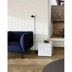 Plinth Cubic Sidobord 40x40 cm, Carrara Marmor