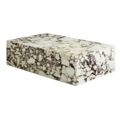 Plinth Low Soffbord 100x60 cm, Calacatta Viola Marmor