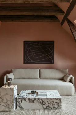 Plinth Low Soffbord 100x60 cm, Calacatta Viola Marmor