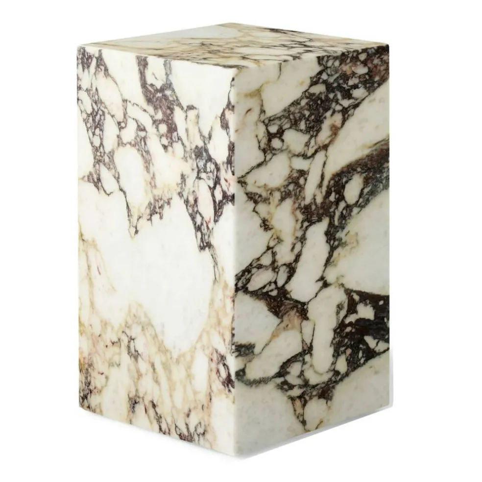 Plinth Tall Sidobord 51x30 cm, Calacatta Viola Marmor