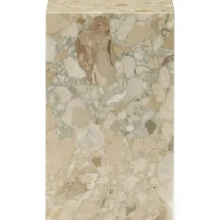 Plinth Tall Sidobord 51x30 cm, Kunis Breccia Marmor