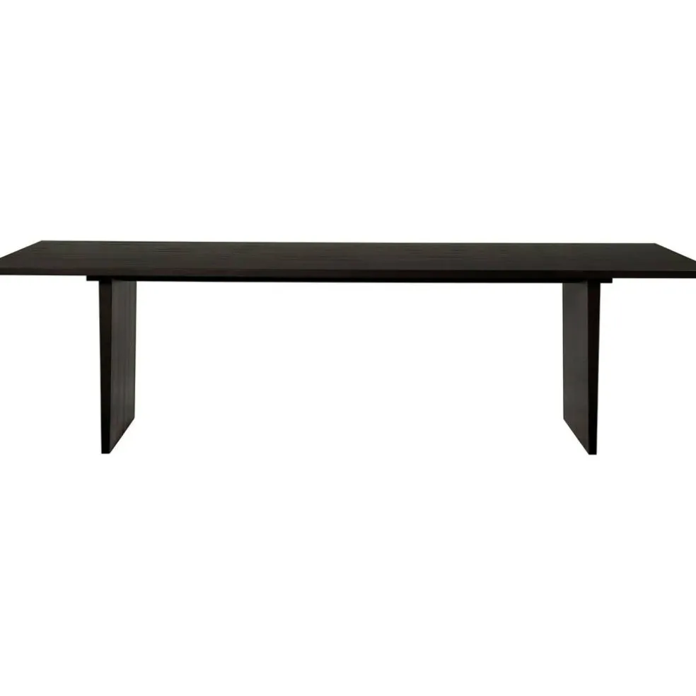 Private Matbord 260 cm, Svartbetsad Ask