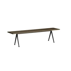 Pyramid Bench 12 190X40, Black Frame/Smoked