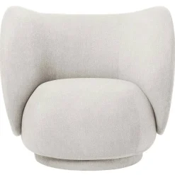 Rico Boucle Loungestol, Off-white