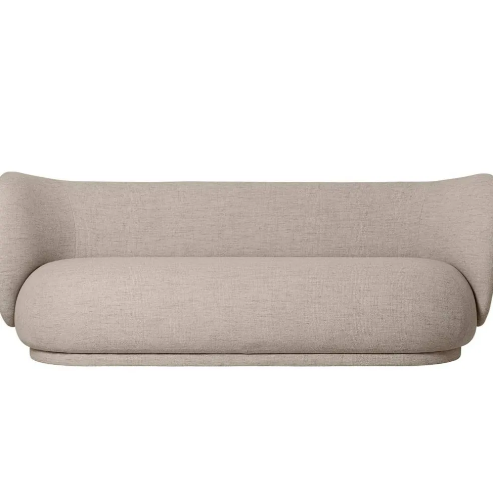 Rico Boucle 3-Sitssoffa, Sand