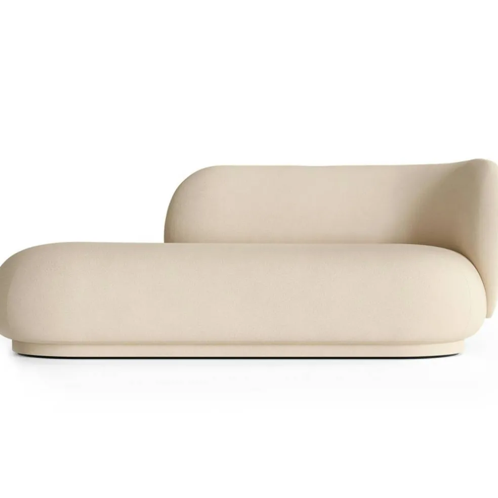 Rico Brushed Divan Höger, Off-white
