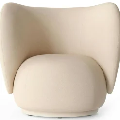 Rico Brushed Loungestol, Off-white