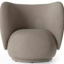 Rico Brushed Loungestol, Varmgrå