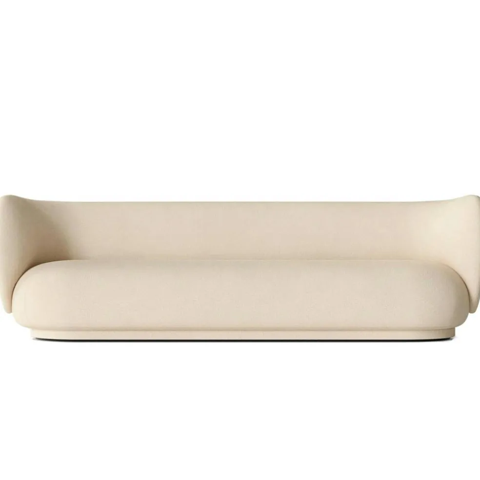 Rico Brushed 4-Sitssoffa, Off-white