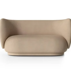 Rico Brushed 2-Sitssoffa, Sand