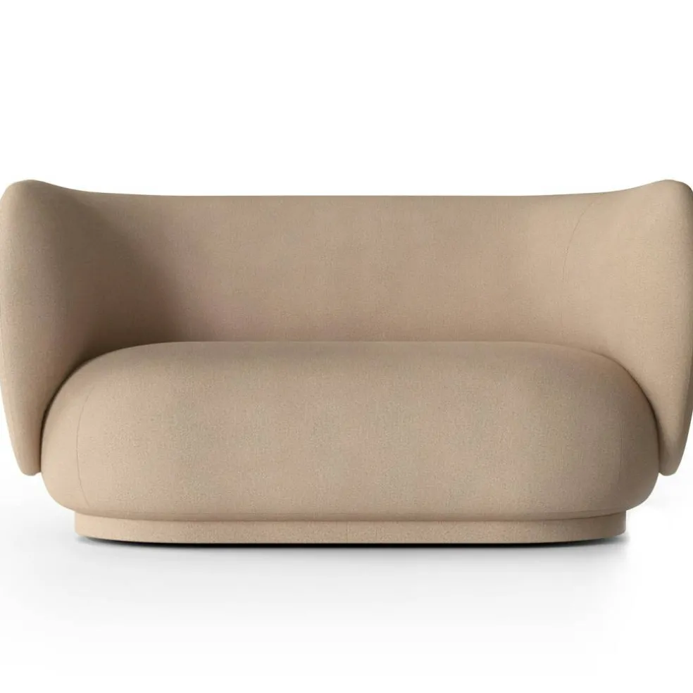 Rico Brushed 2-Sitssoffa, Sand