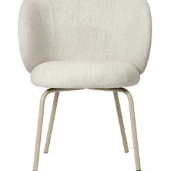 Rico Dining Cash Bouclé Matstol, Off-white