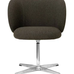 Rico Dining Swivel Bouclé Stol, Mörkgrå