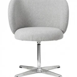Rico Dining Swivel Bouclé Stol, Off-white
