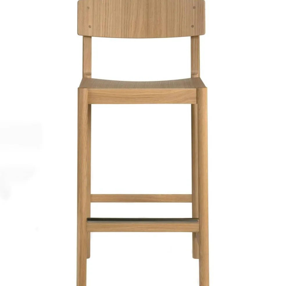 Rod Barstol 65 cm, Vitpigmenterad Ek