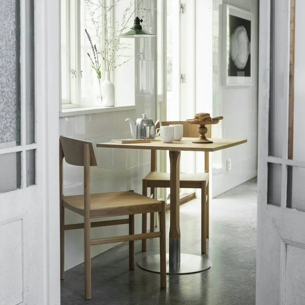 Rod Bord Vitpigmenterad Ek, Ø70 cm