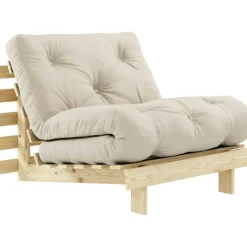 Roots 90 Loungefåtölj, Furu / Beige