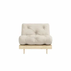 Roots 90 Loungefåtölj, Furu / Beige
