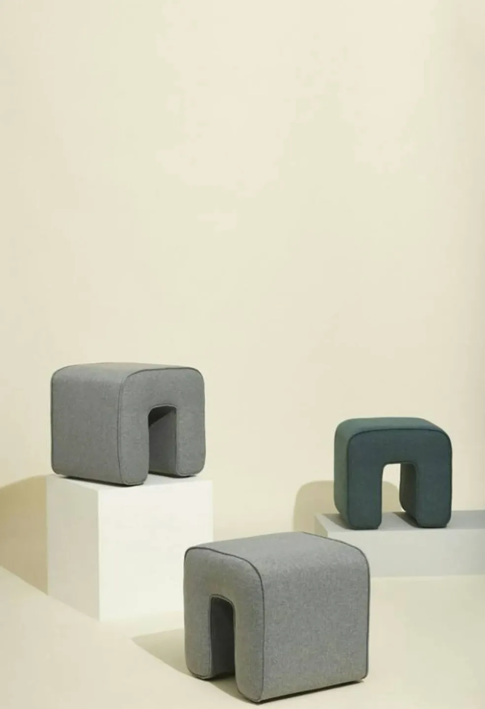 Sculpture Sittpuff, Mörkgrå