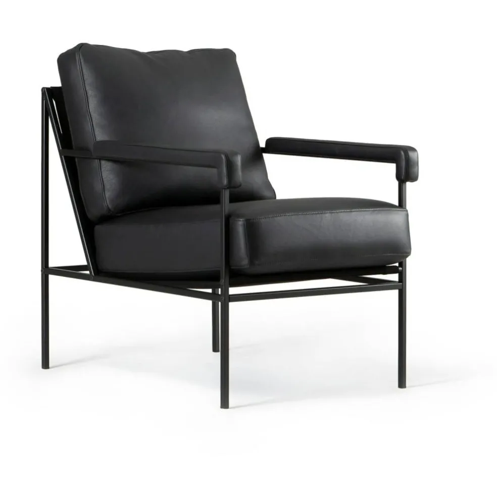 Seventy Five Fåtölj Läder, Black Edition
