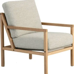 Seventy Five Wood Fåtölj, Ek / Bouclé Sand