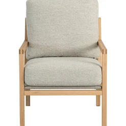 Seventy Five Wood Fåtölj, Ek / Bouclé Sand