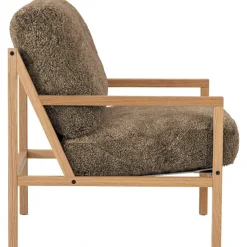 Seventy Five Wood Fåtölj, Ek / Fårskinn Sahara