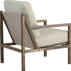 Seventy Five Wood Fåtölj, Rökt Ek / Bouclé Sand